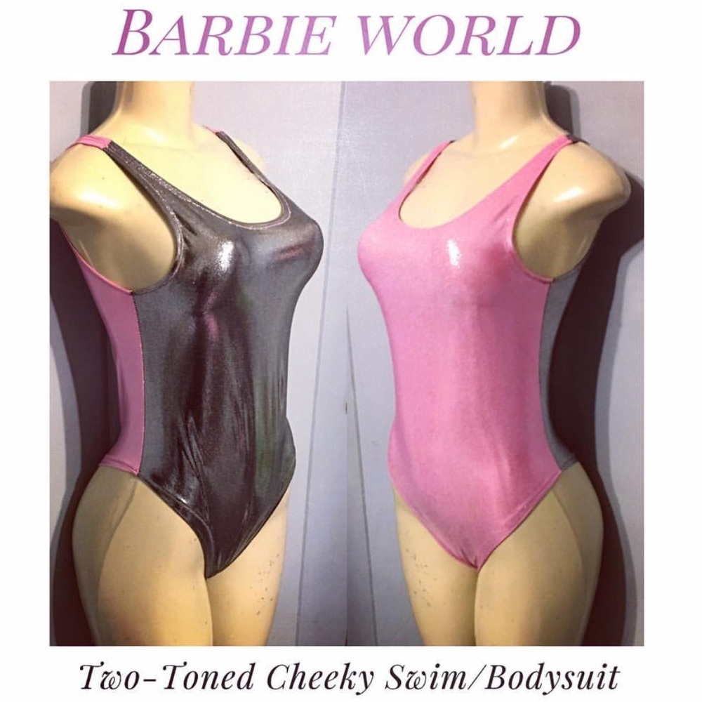 Two-Toned Metallic Swim